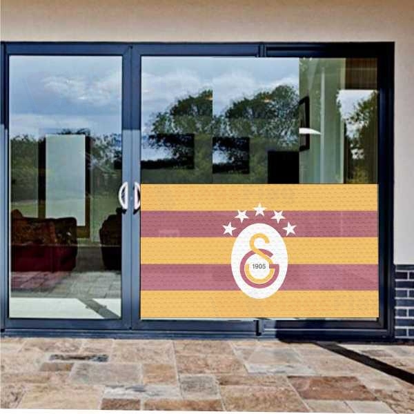 Galatasaray Glass Film Galatasaray One Way Vision Printing