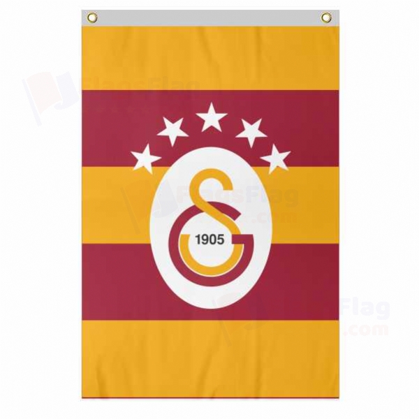 Galatasaray Large Size Flag Hanging on Building