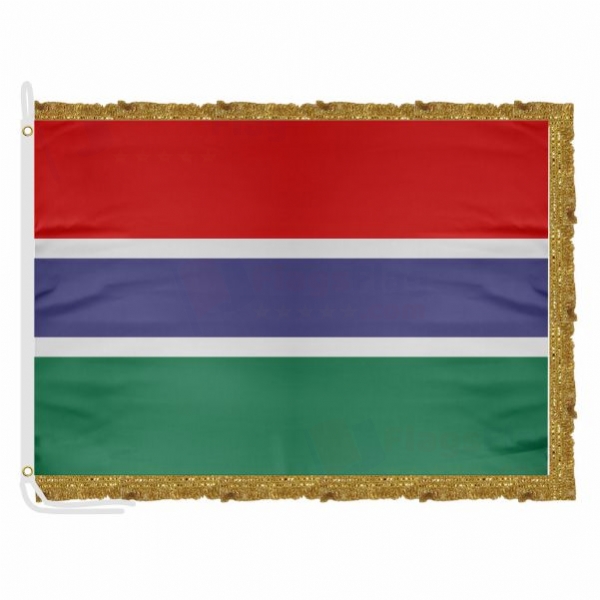 Gambia Satin Office Flag