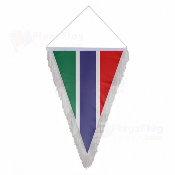 Gambia Triangle Fringed Streamers