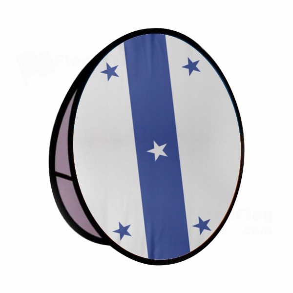 Gambier Islands Round Cloth Banner Display Stands