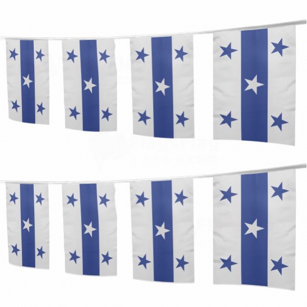 Gambier Islands Square String Flags
