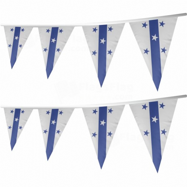 Gambier Islands Stringed Triangle Flag