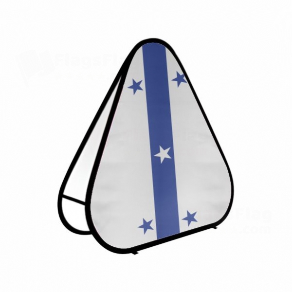 Gambier Islands Triangle Fabric Banner Display Stands