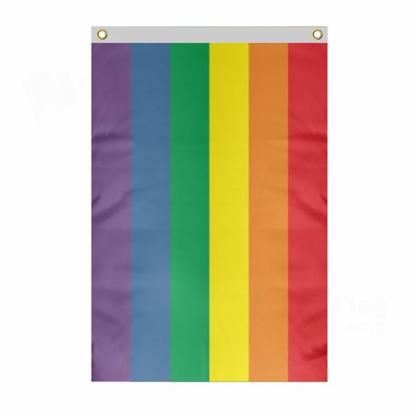 Gay & Lesbian Kingdom Of The Coral Sea Islands Large Size Flag Hanging on Building