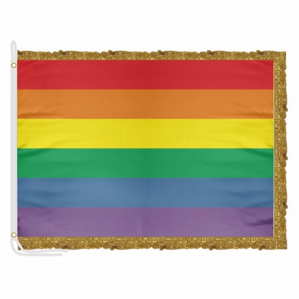 Gay & Lesbian Kingdom Of The Coral Sea Islands Satin Office Flag
