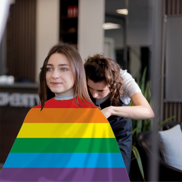 Gay Pride Barber Apron