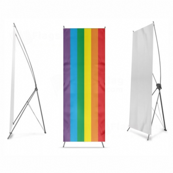 Gay Pride Digital Print X Banner