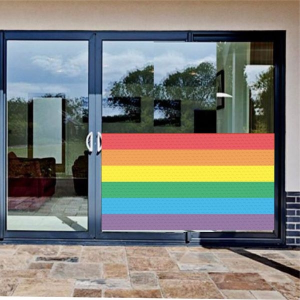 Gay Pride Glass Film Gay Pride One Way Vision Printing
