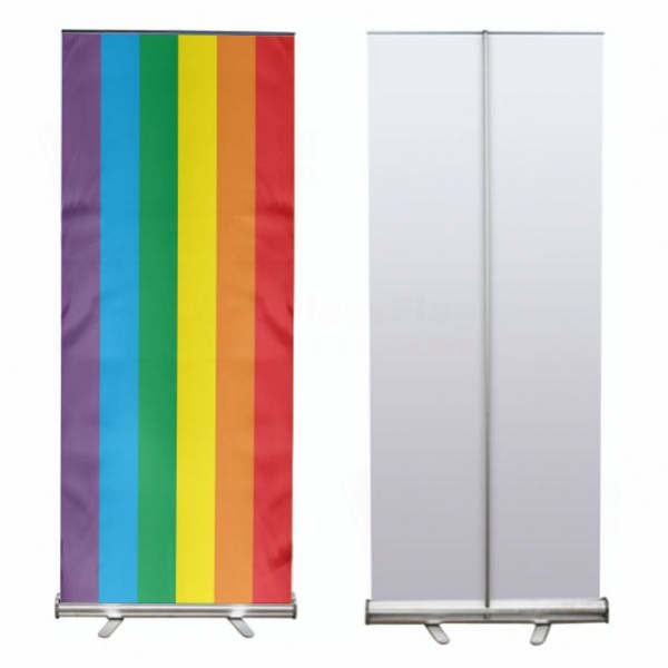 Gay Pride Roll Up Banner