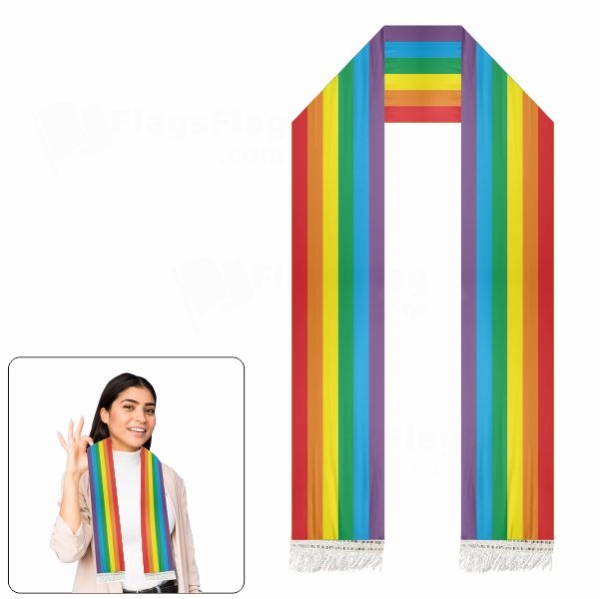 Gay Pride Scarf Digital Printing
