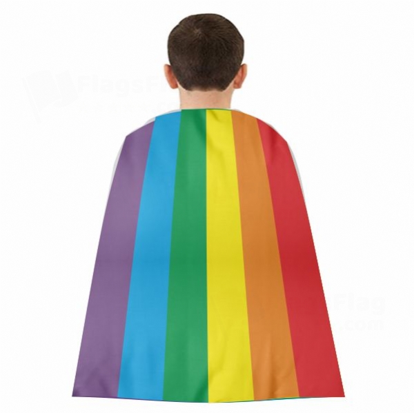 Gay Pride Woven Fabric Cloak Digital Printing