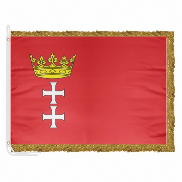 Gdansk Satin Office Flag