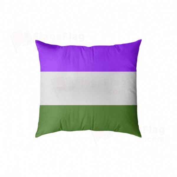 Genderqueer Pride Digital Printed Pillow Cover
