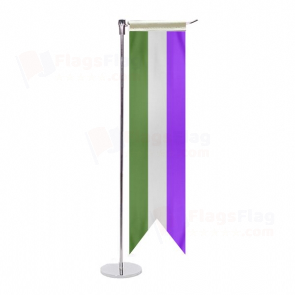 Genderqueer Pride L Table Flag