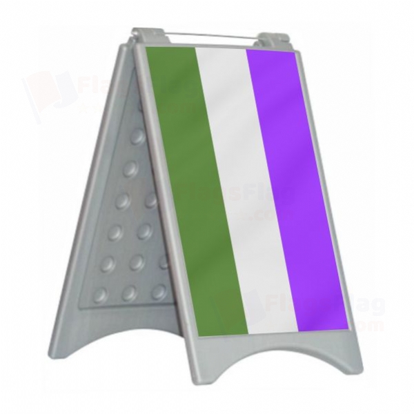Genderqueer Pride Open Genderqueer Pride Close Plastic Pontoon