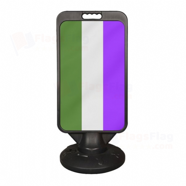 Genderqueer Pride Plastic Advertising Pontoon