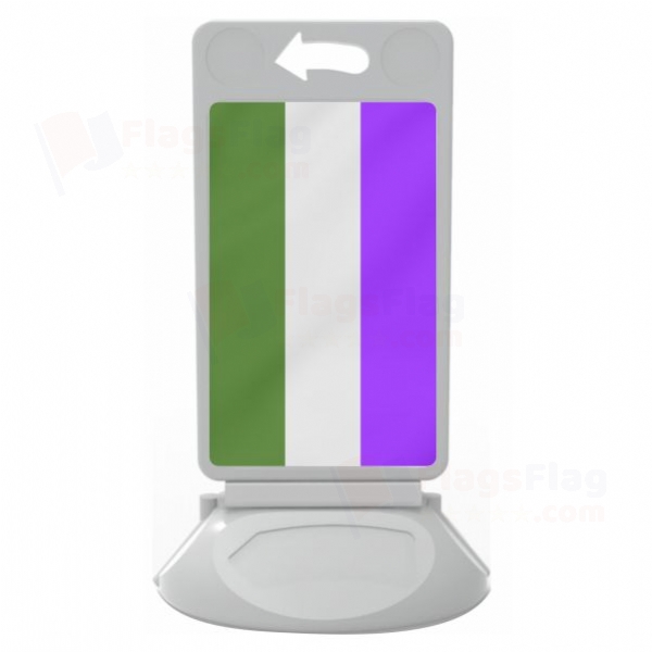 Genderqueer Pride Plastic Pontoon