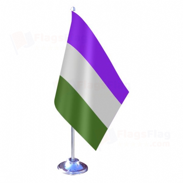 Genderqueer Pride Single Table Flag