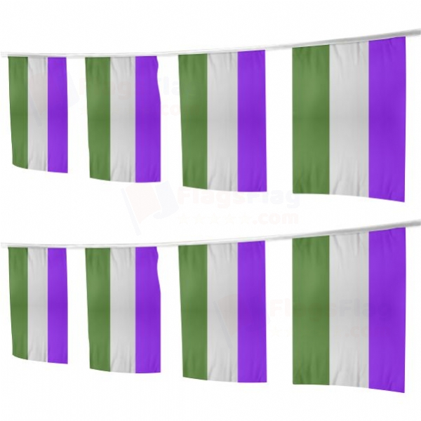 Genderqueer Pride Square String Flags