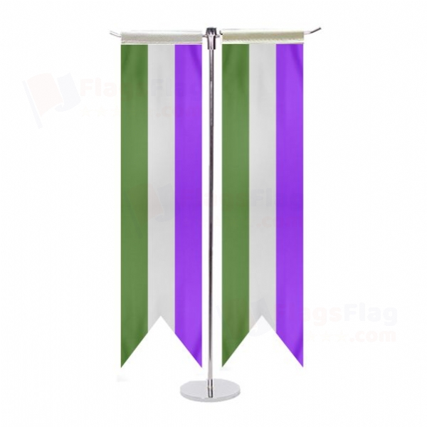 Genderqueer Pride T Table Flag