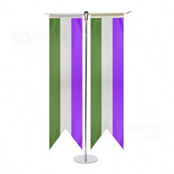 Genderqueer Pride T Table Flags