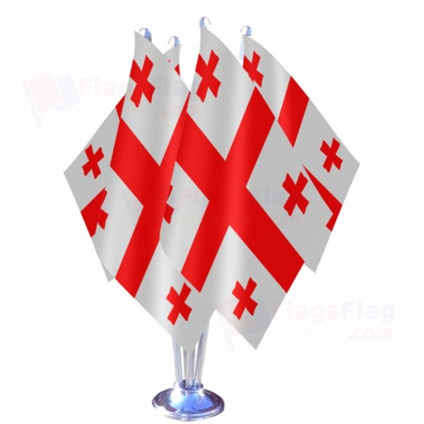 Georgia Quadruple Table Flag