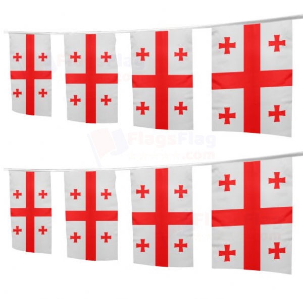 Georgia Square String Flags