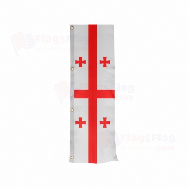 Georgia Vertically Raised Flags