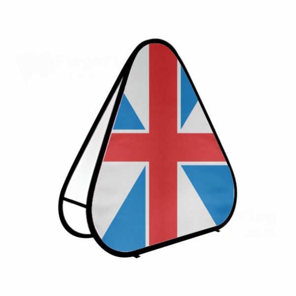 Georgian Air Force Triangle Fabric Banner Display Stands