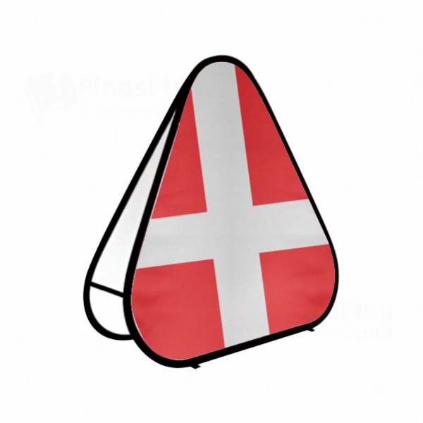 Georgian Land Forces Triangle Fabric Banner Display Stands