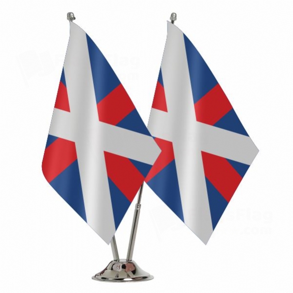 Georgian Navy 2 Table Flags
