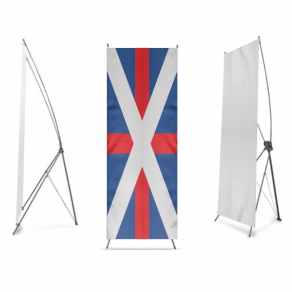Georgian Navy Digital Print X Banner