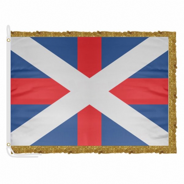 Georgian Navy Satin Office Flag