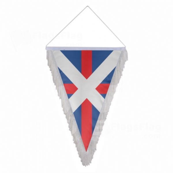 Georgian Navy Triangle Fringed Streamers