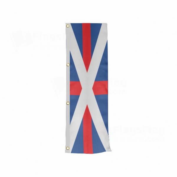 Georgian Navy Vertically Raised Flags
