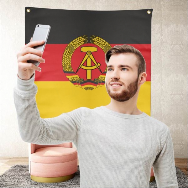German Democratic Republic Background Selfie Shooting Landscapes