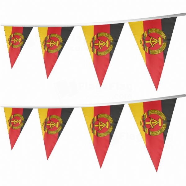 German Democratic Republic Stringed Triangle Flag
