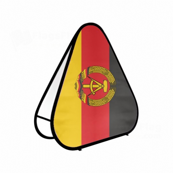 German Democratic Republic Triangle Fabric Banner Display Stands