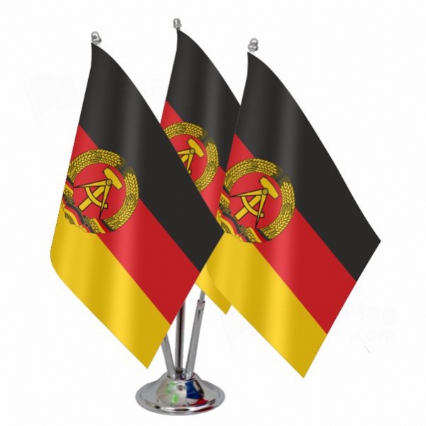 German Democratic Republic Triple Table Flag