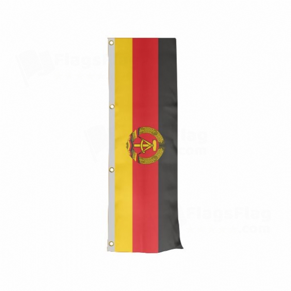 German Democratic Republic Vertically Raised Flags
