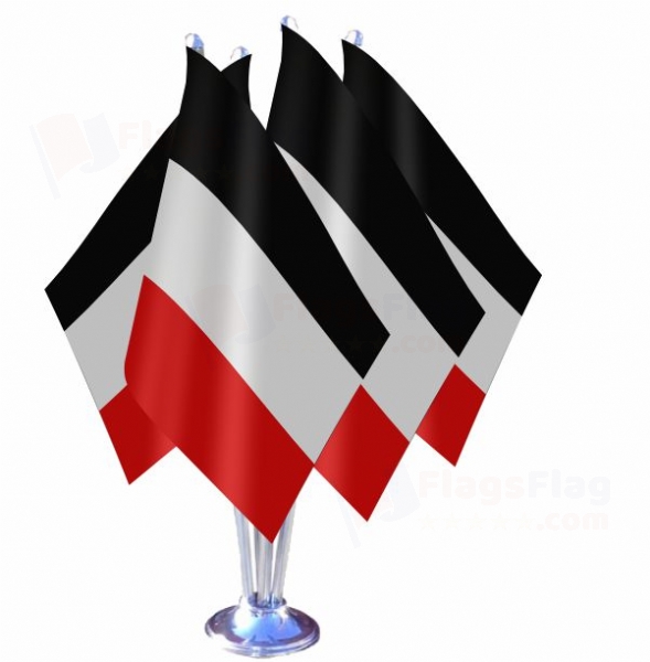 German Empire Quadruple Table Flag