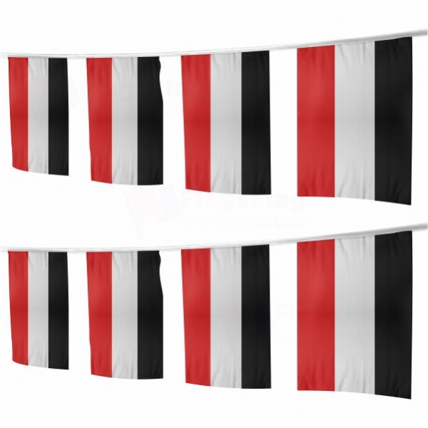 German Empire Square String Flags