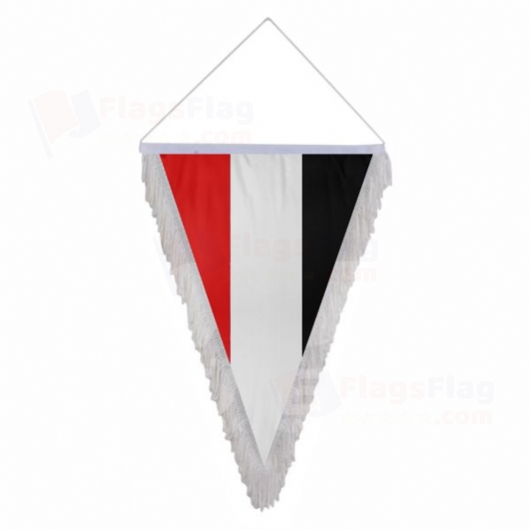 German Empire Triangle Fringed Streamers