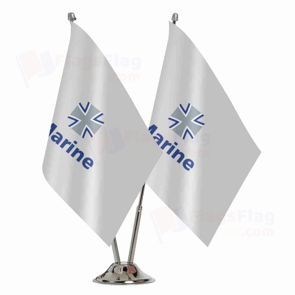 German Navy 2 Table Flags