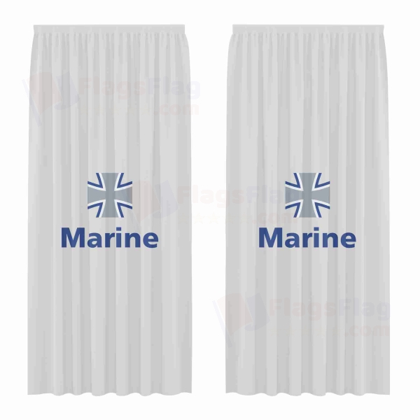 German Navy Digital Printed Curtains