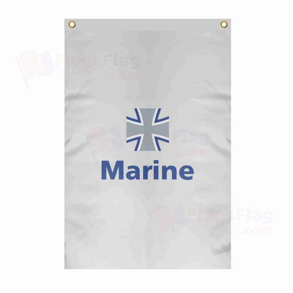 German Navy Large Size Flag Hanging on Building