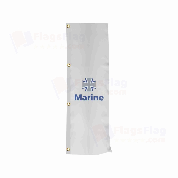 German Navy Vertically Raised Flags
