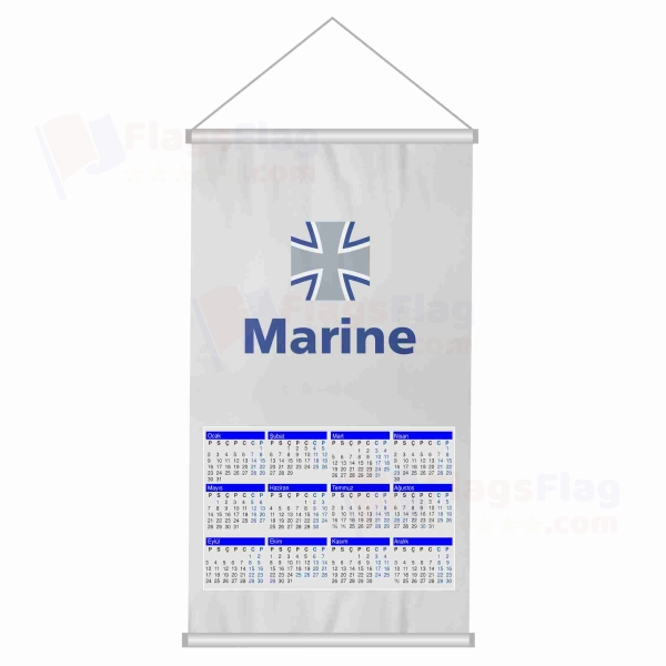 German Navy Woven Fabric Digital Printing Calendar