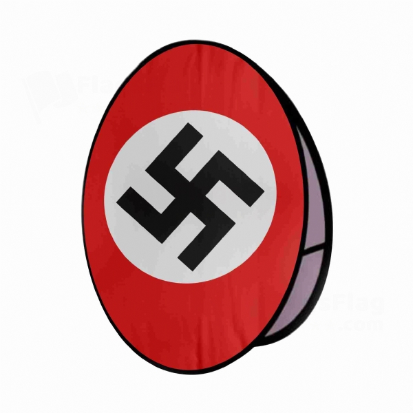 German Nsdap Round Cloth Banner Display Stands